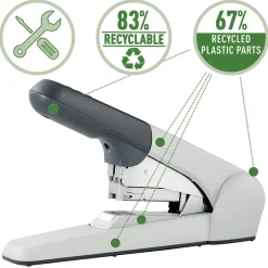 Häftapparat Leitz 5552 Flat Clinch Helstapel 60 Ark Grå