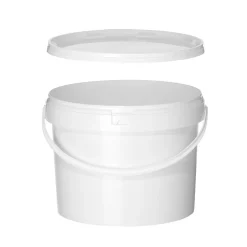 Hink Hendi 11,5L Med Lock Och Handtag Vit Ø300x230mm