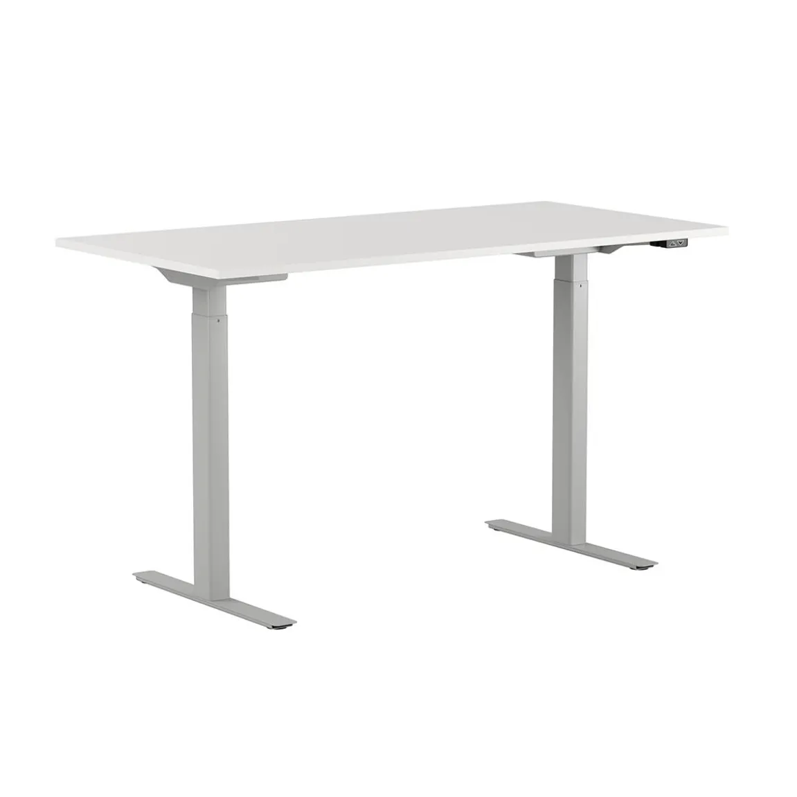 Höj-& Sänkbart skrivbord Lotus 2 motorer Sil/Vit 1400x800mm