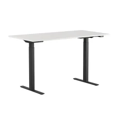 Höj-& Sänkbart skrivbord Lotus 2 motorer Sva/Vit 1600x800mm