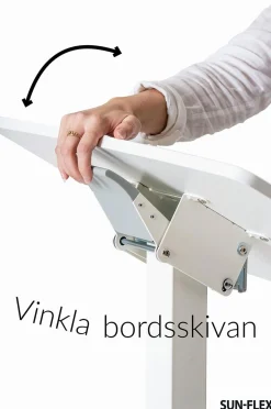 Höj- Sänkbart Skrivbord Sun-Flex Easydesk Pro vit 600x520 mm