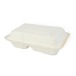 Hämtbox Träfiber 2-fack Vit 235x165x75mm
