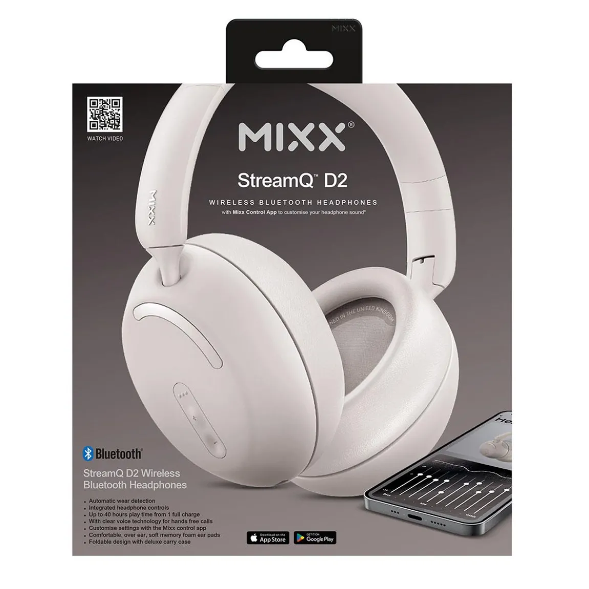 Hörlurar Mixx Over-Ear Trådlös StreamQ D2 Sand