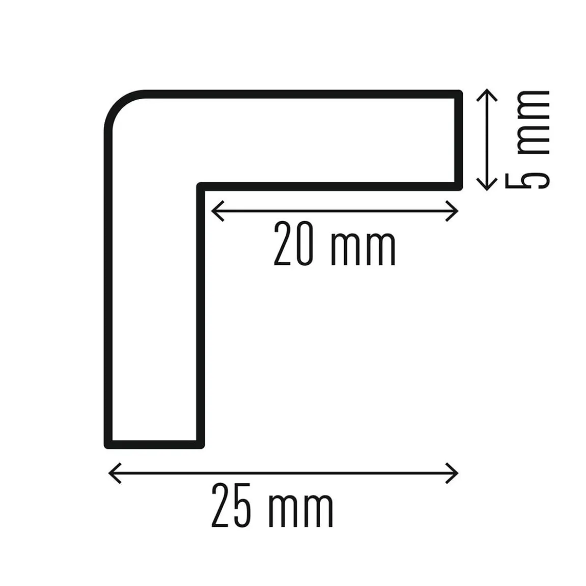 Hörnskydd Durable Magnetisk C20 Gul/Svart
