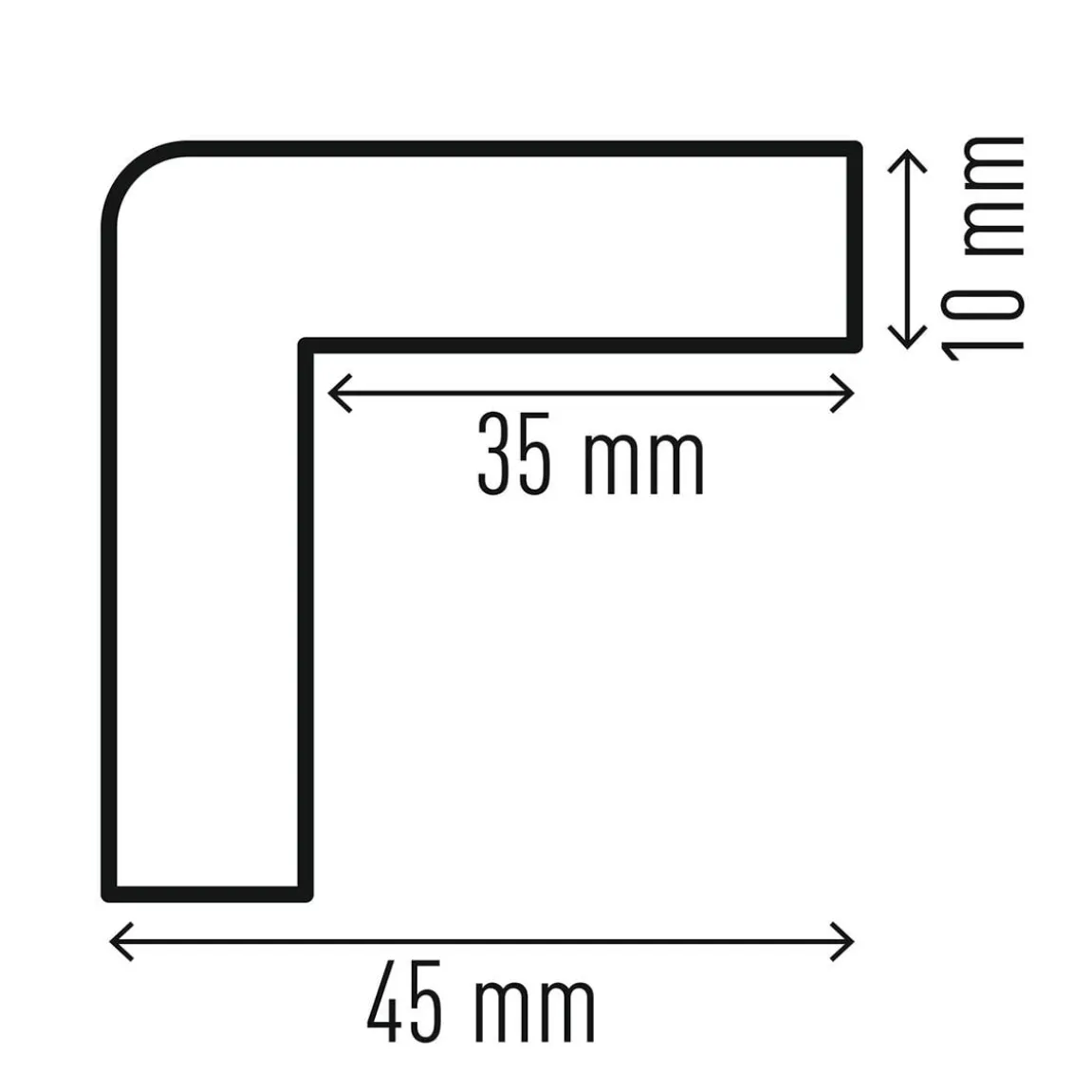 Hörnskydd Durable Magnetisk C35 Gul/Svart