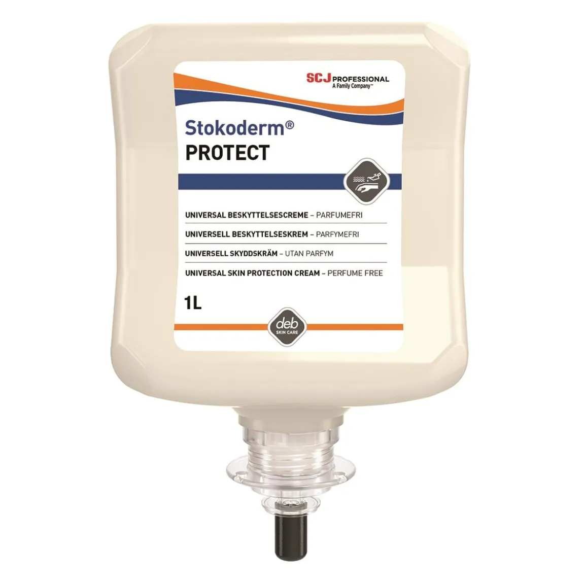 Hudkräm SCJ Professional Stokoderm Protect Oparfymerad Patron 1L