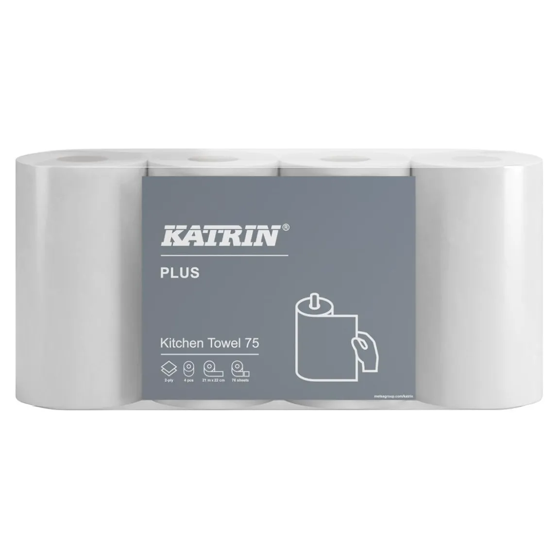 Hushållspapper Katrin Plus 75 2-lg Vit 21m