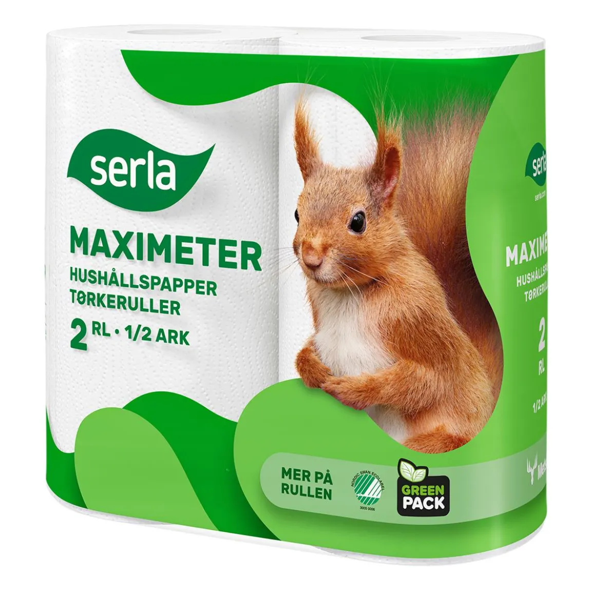 Hushållspapper Serla Maximeter 2-lg Vit 29m