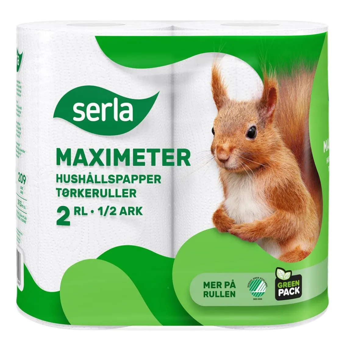 Hushållspapper Serla Maximeter 2-lg Vit 29m