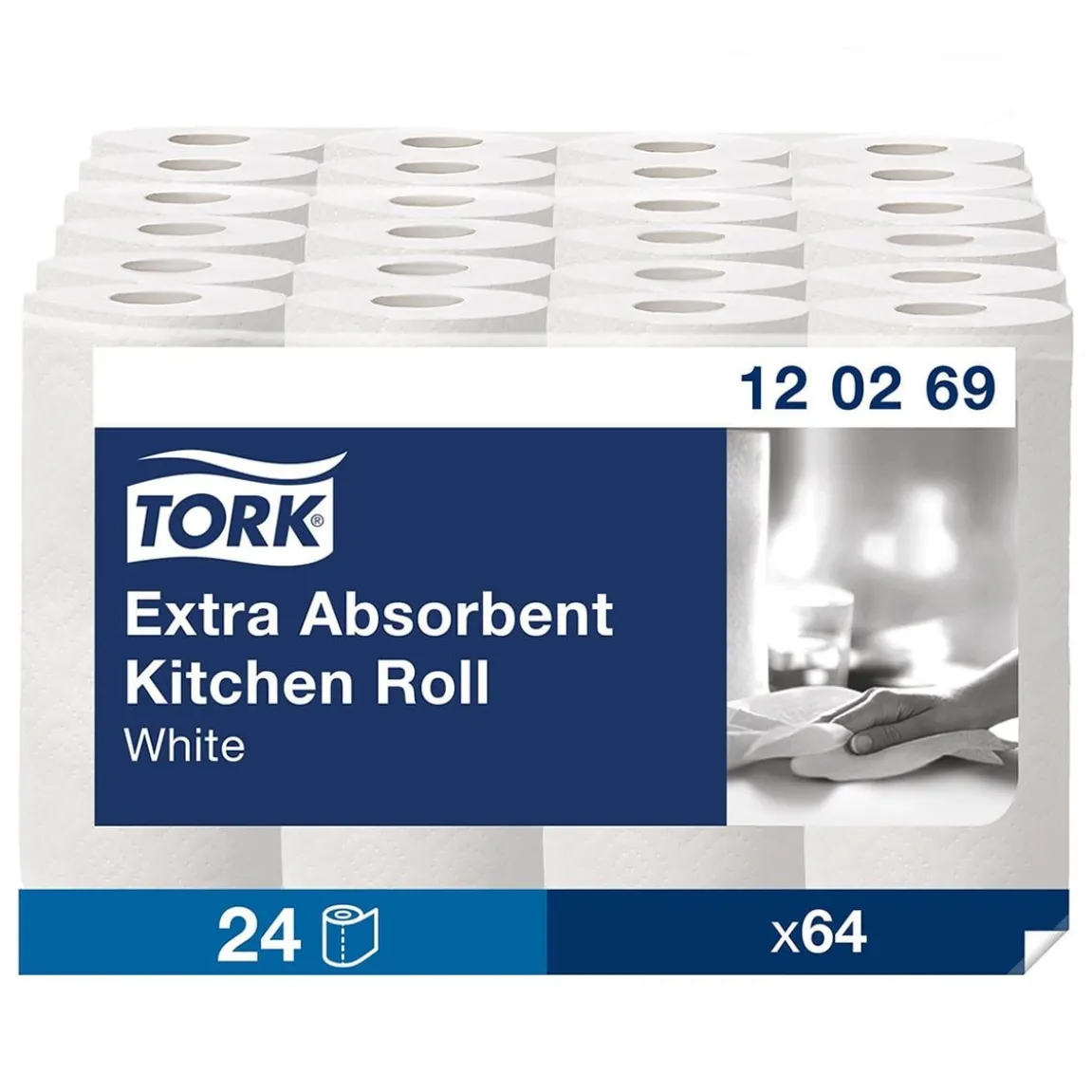 Hushållspapper Tork Premium Extra Plus 2-lg Vit 15m