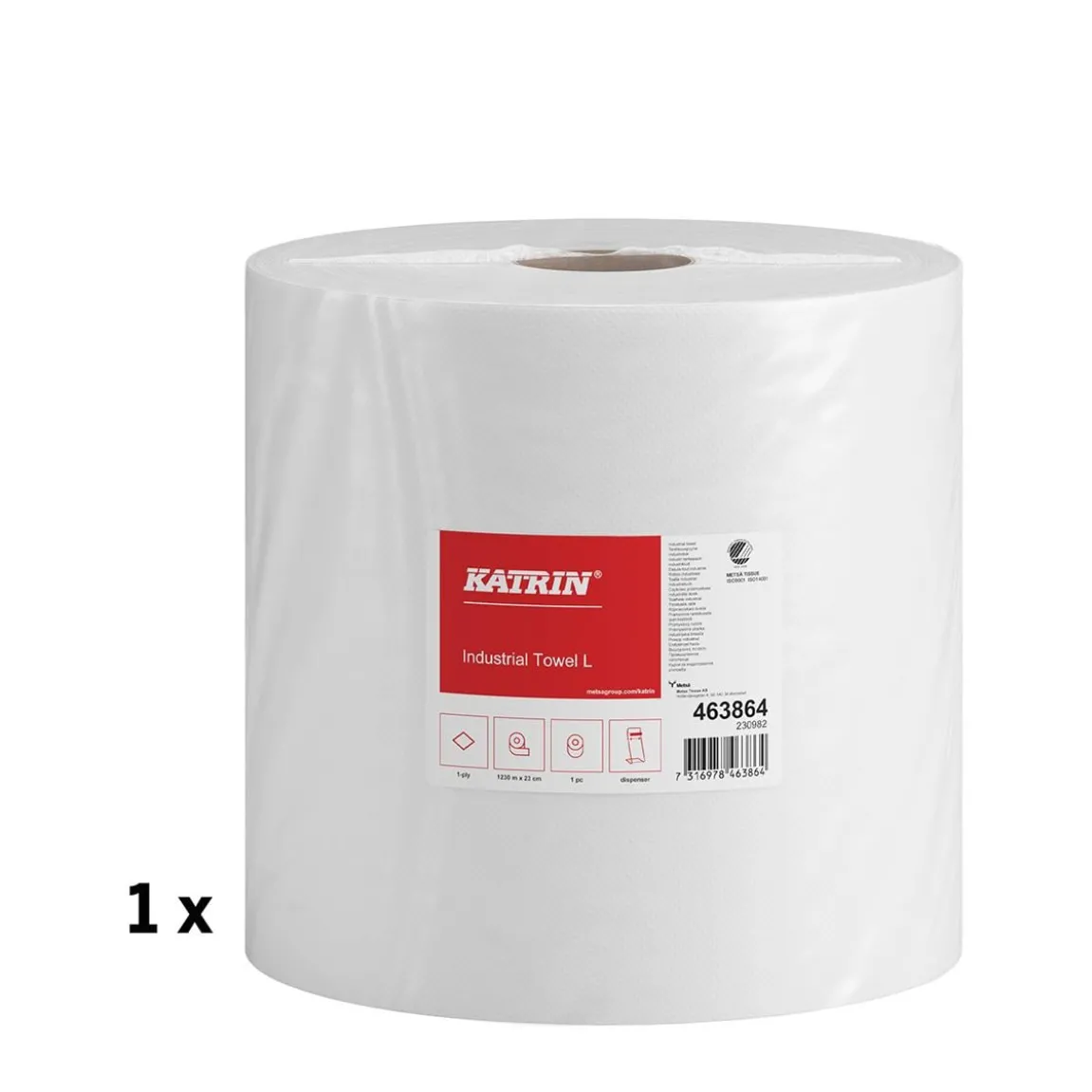 Industrirulle Katrin Classic L Natur 230mm x 1230m