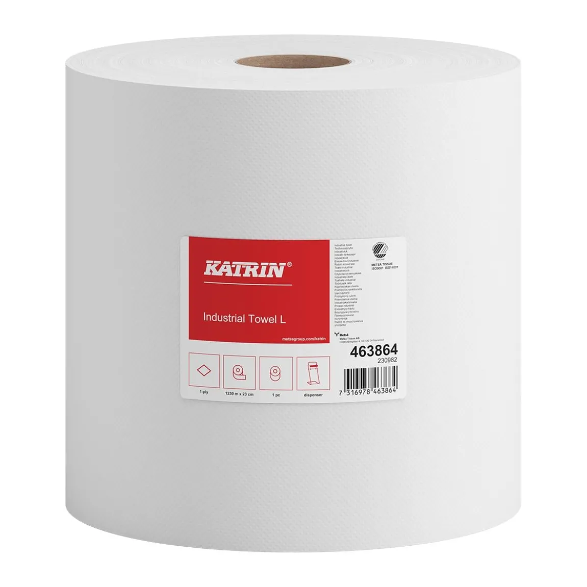 Industrirulle Katrin Classic L Natur 230mm x 1230m