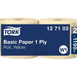 Industrirulle Tork W1 Basic 1-lg Gul 235mm x 1190m