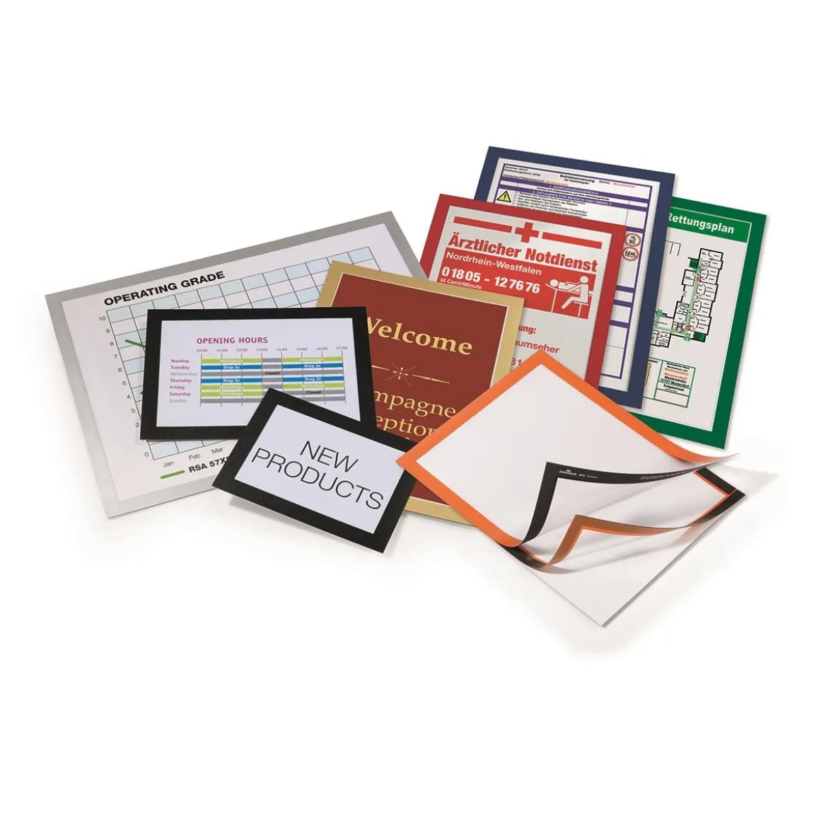 Inforam Duraframe Självhäftande Svart A4