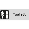 Informationsskylt Unigraphics Toalett Dam/Herr 225x80 mm