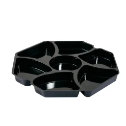 Insats Till Plastform Duni Octaview 7-Fack PS Svart 284x284x25mm