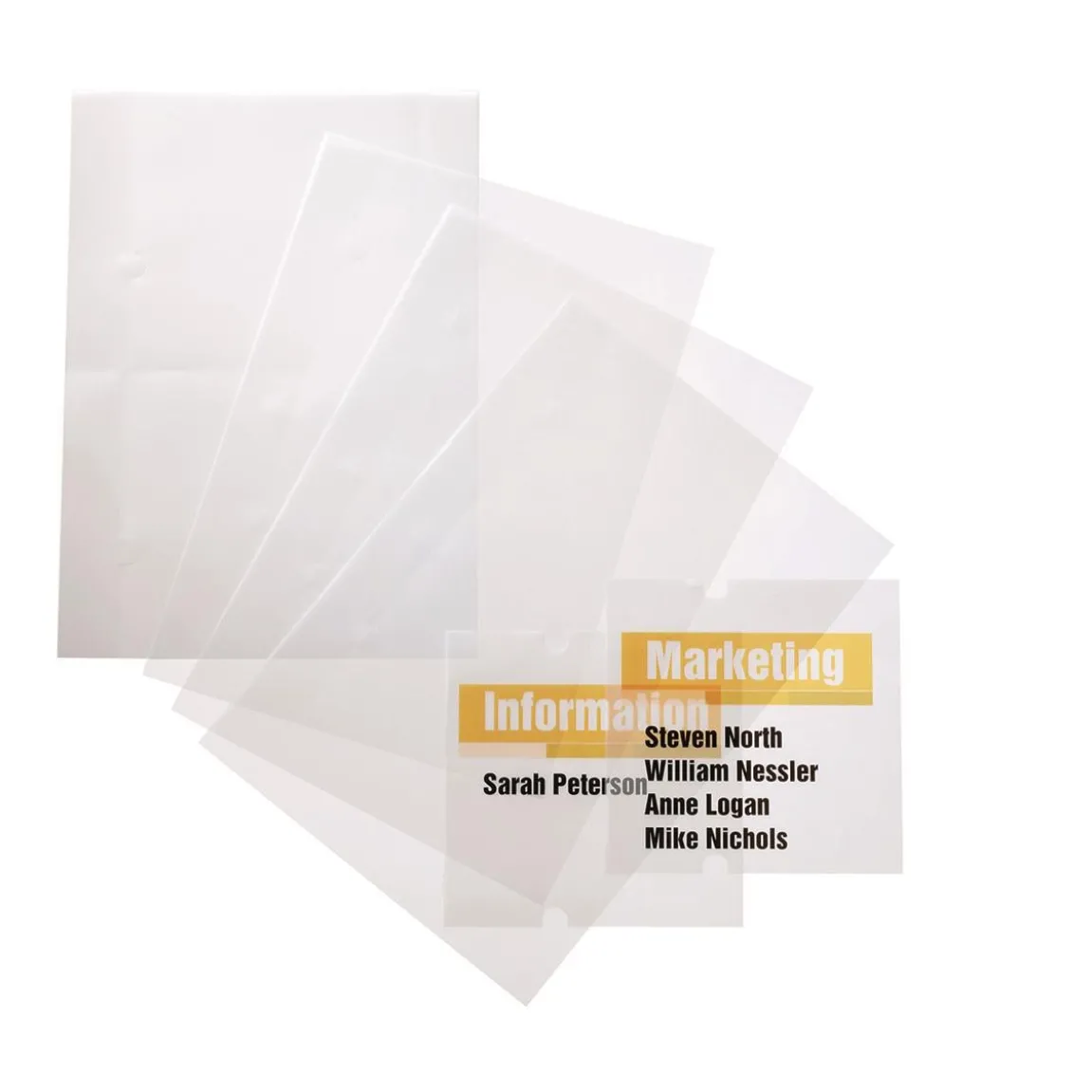 Insticksark Durable Crystal Sign transparent 148x148 mm