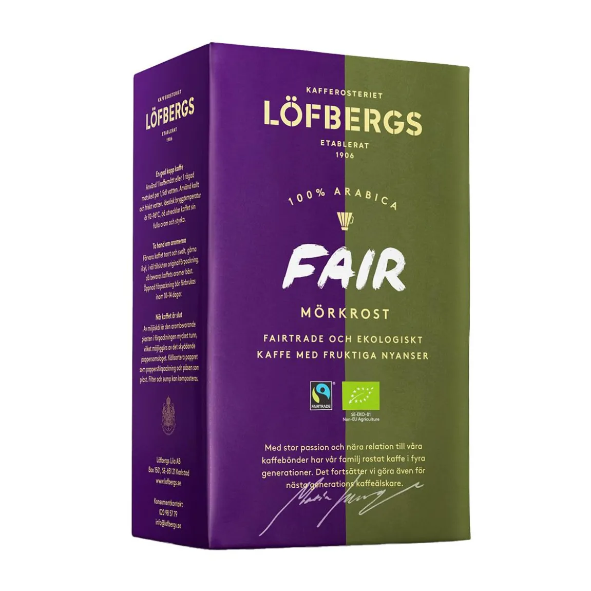 Kaffe Löfbergs Fair Mörkrost Brygg 450g