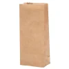 Kaffe- & Skorppåse Brun kraft + greaseproof med oblat förslutning 100x60x290mm 500gr