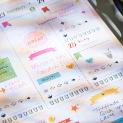 Kalenderstickers Burde 9094 Stickersark Color Explosion