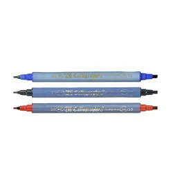 Kalligrafipenna Zig TC-3100 2 Spetsar Blå 2/3,5mm