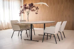 Karmstol inoff Solo Helklädd Beige/Svart