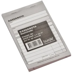 Kassanota Numrerad 50 Sidor Med Kopia A6