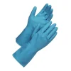 Kemskyddshandske Worksafe 50-456 Nitril Oflockad Blå 7