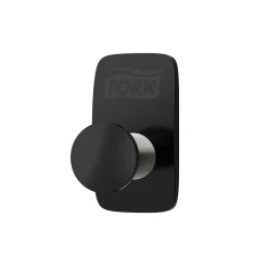Klädkrok Tork stål/svart