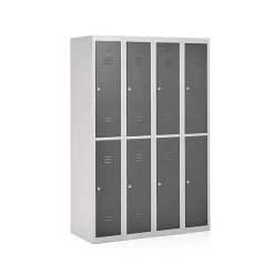 Klädskåp Click 2-dörr x 3 modul Mörkgrå 1800x1200x500mm