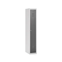 Klädskåp Click 1-dörr x 1 modul Mörkgrå 1800x300x500mm