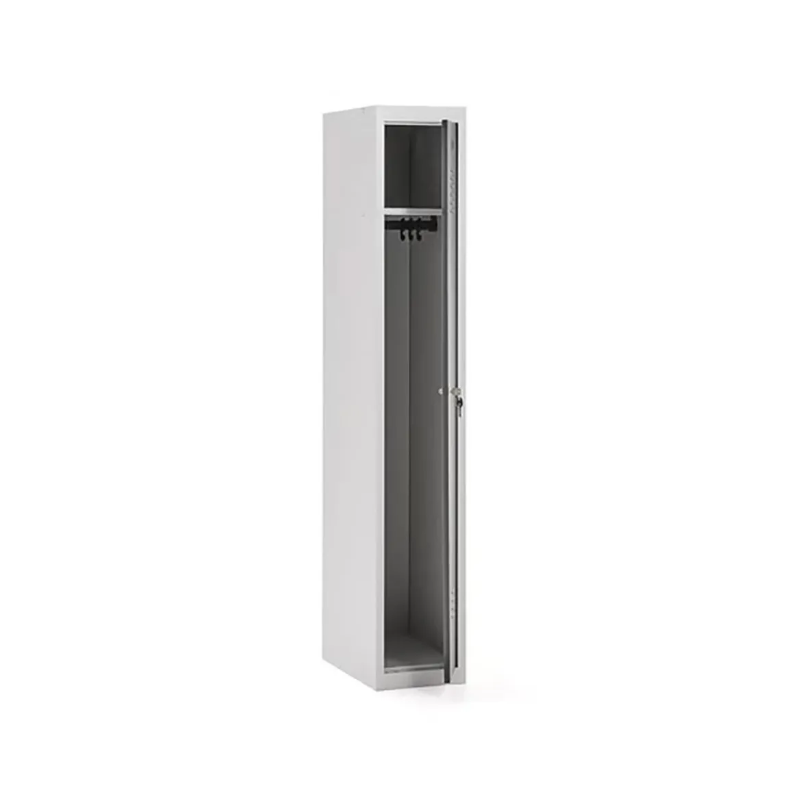 Klädskåp Click 1-dörr x 1 modul Mörkgrå 1800x300x500mm