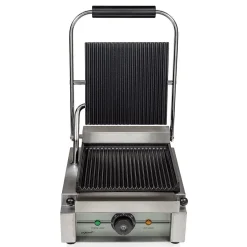 Klämgrill 1,8kW/ 230V/ 1fas räfflad