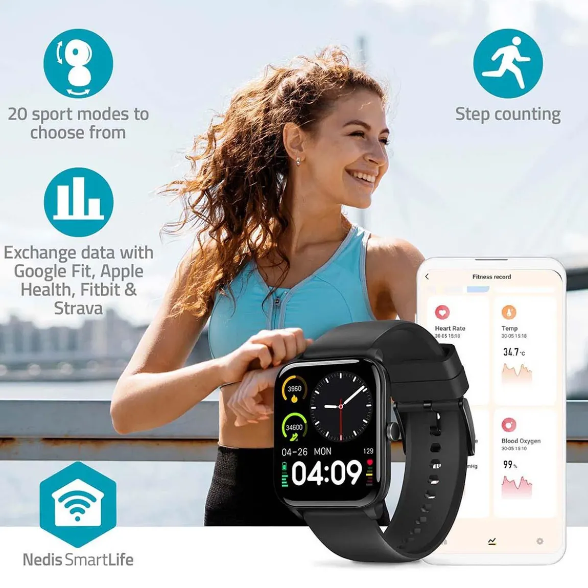 Klocka Nedis SmartLife