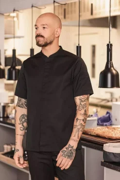 Kockskjorta Segers 1097 Unisex Svart XXS