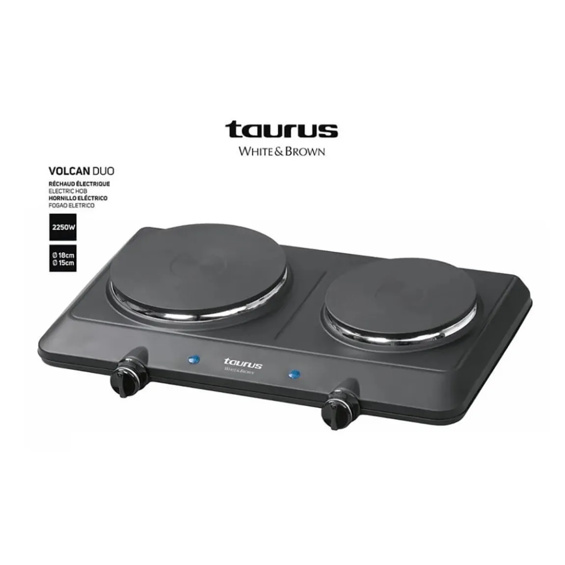 Kokplatta Taurus Dubbel 2250W