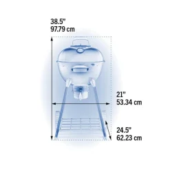 Kolgrill Napoleon NK18K-L-3 Svart 47cm