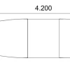 Konferensbord Madrid Ljus Ek 4200x1200/800