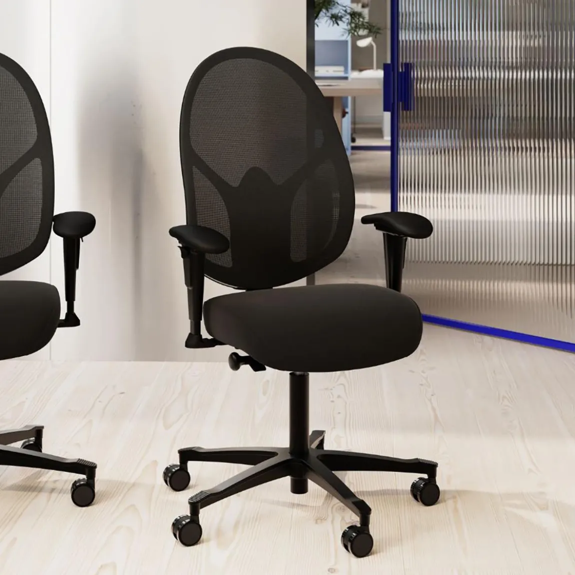 Kontorsstol Malmstolen Active R3 Mesh DUX Svart