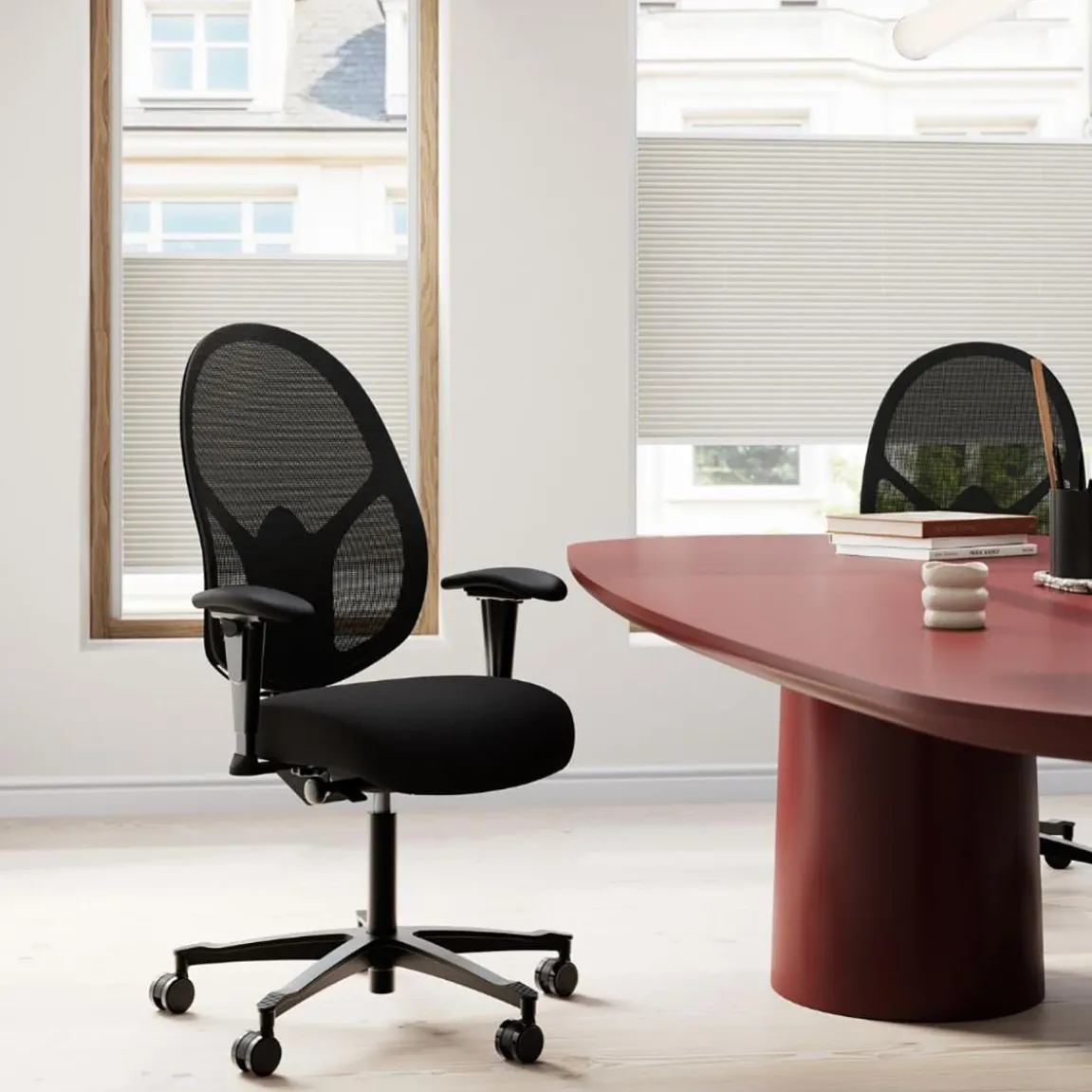 Kontorsstol Malmstolen Active R3 Mesh DUX Svart