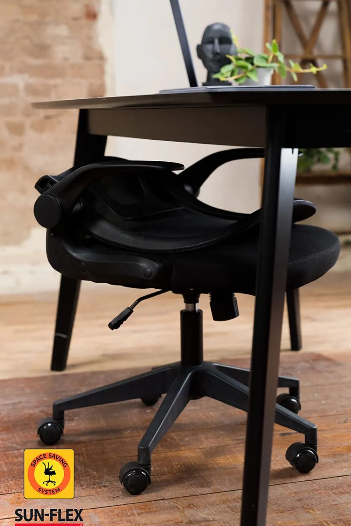 Kontorsstol Sun-Flex Hideaway Chair Svart