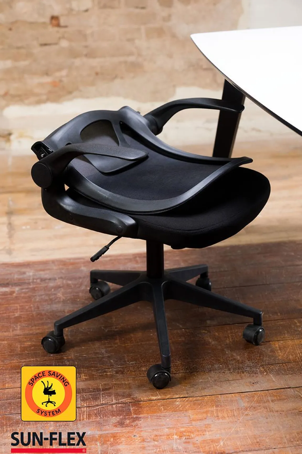 Kontorsstol Sun-Flex Hideaway Chair Svart