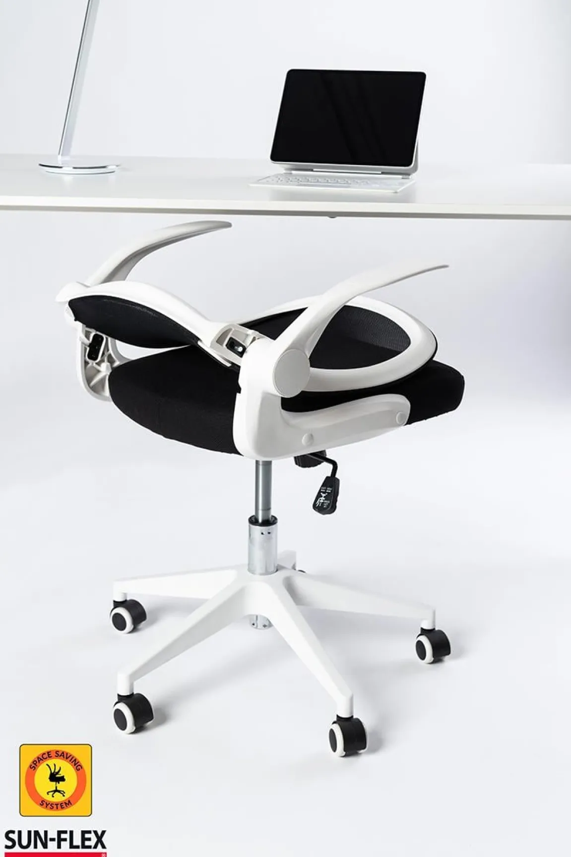 Kontorsstol Sun-Flex Hideaway Chair Svart/vit