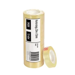 Kontorstejp Transparent 12mm x 33m