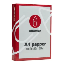 Kopieringspapper AllOffice Hålat A4 80g