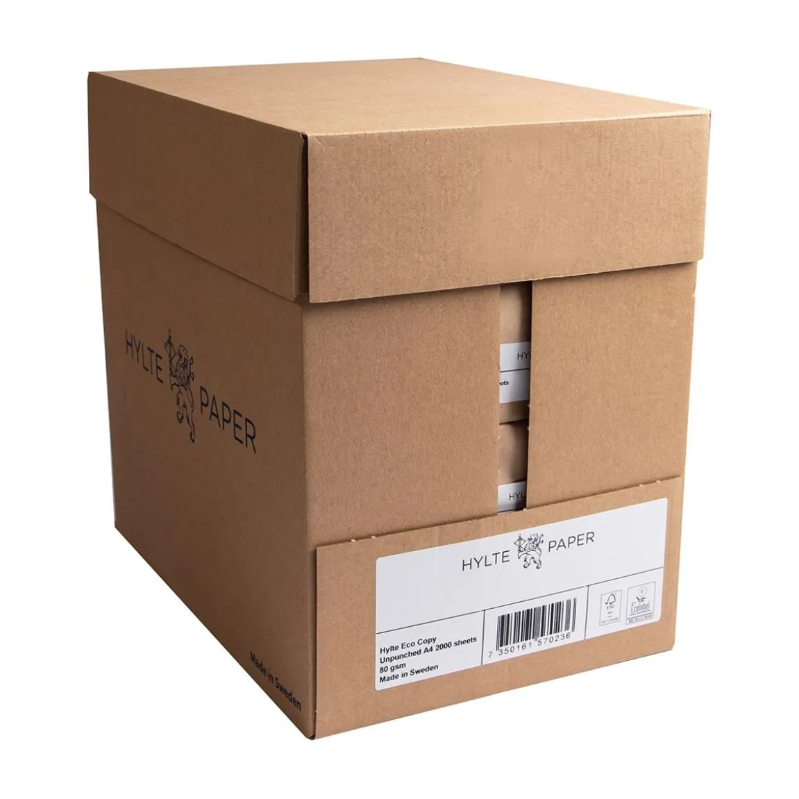 Kopieringspapper Hylte Eco Copy Ohålat A4 80g