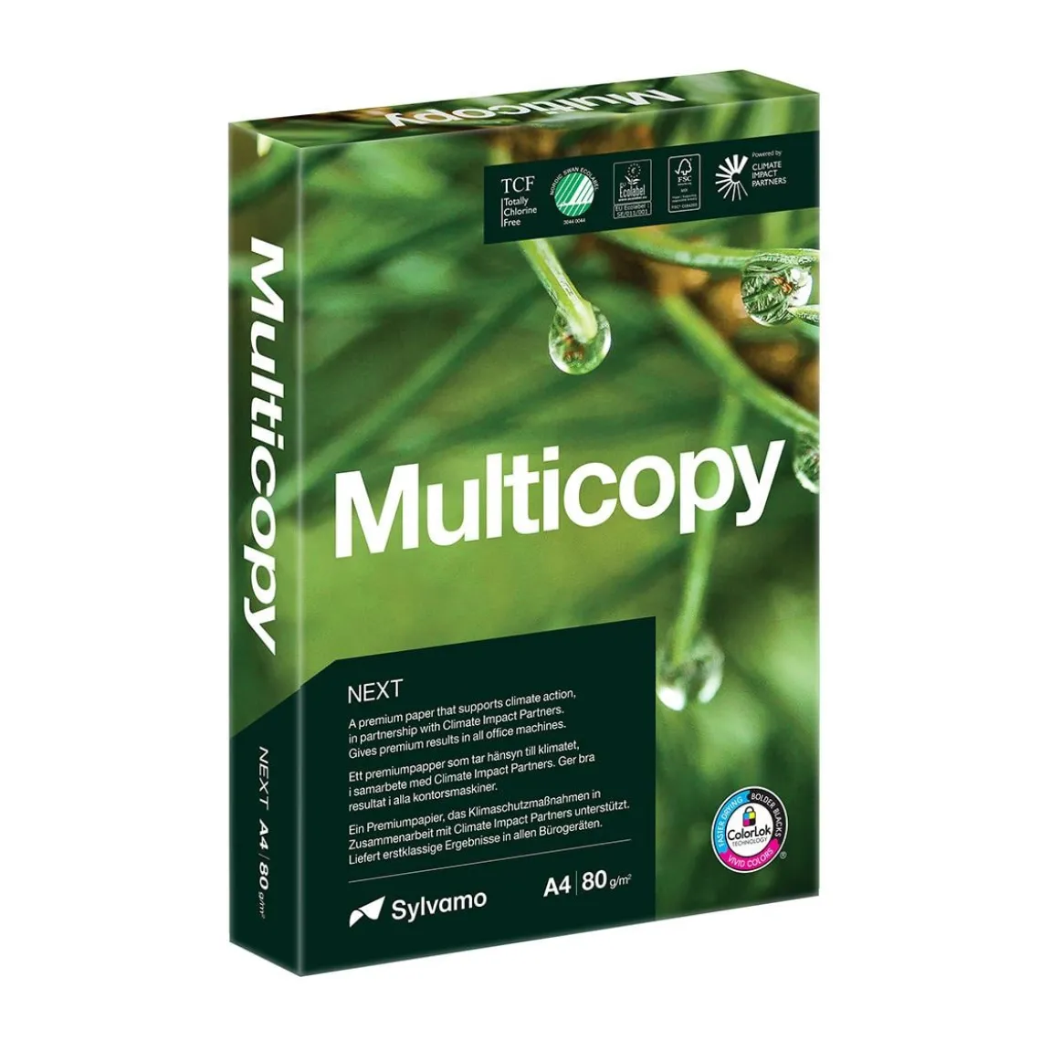 Kopieringspapper Multicopy Next Hålat A4 80g