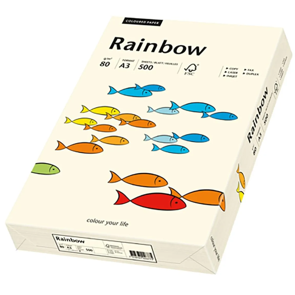 Kopieringspapper Rainbow crème A4 120g