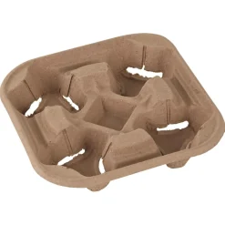 Kopphållare För 4 bägare oblekt 215x215x42mm