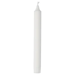 Kronljus Anton Stearin 7h Vit 20cm